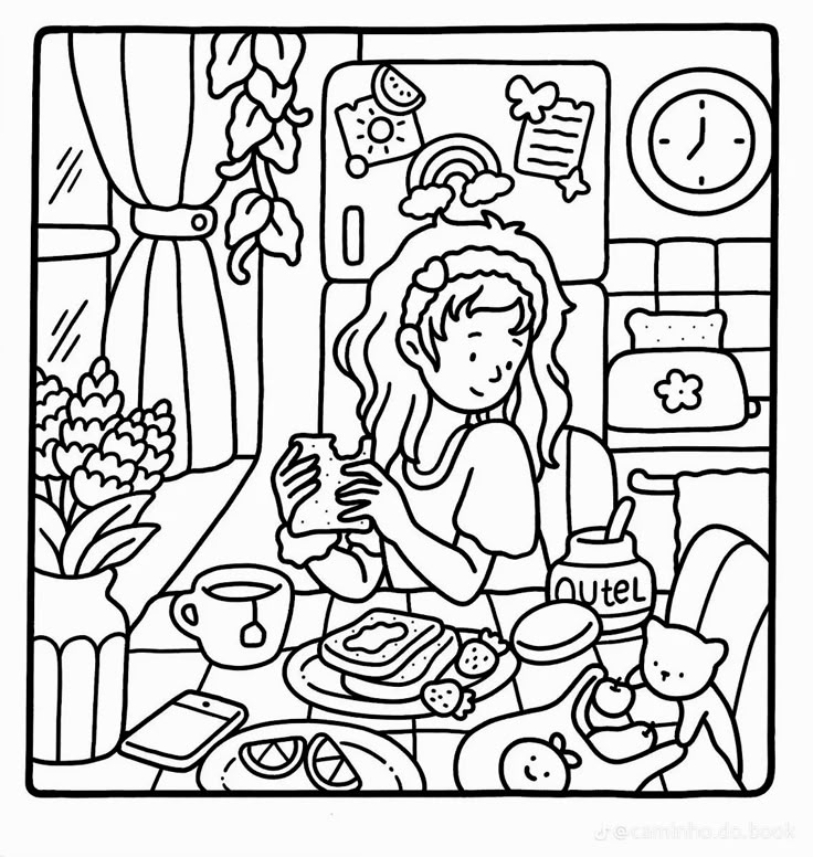 Free Download: Girl Moments Coloring Book by Coco Wyo