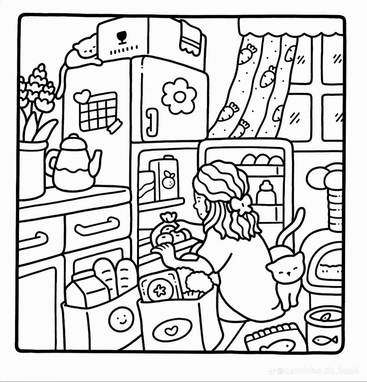 Free Download: Girl Moments Coloring Book by Coco Wyo